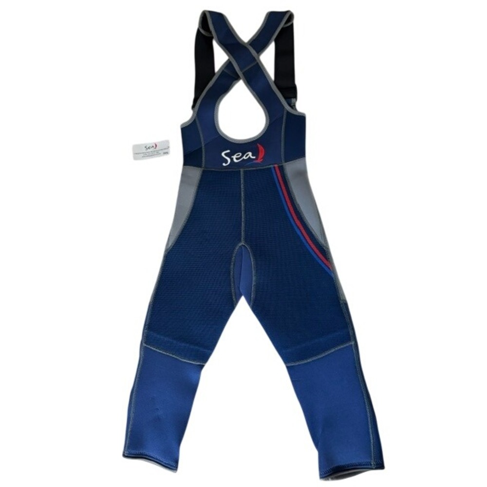 NWT Sea Neoprene Hiking Pants Sailing Bib Internal Movable Battens Blue 3XS